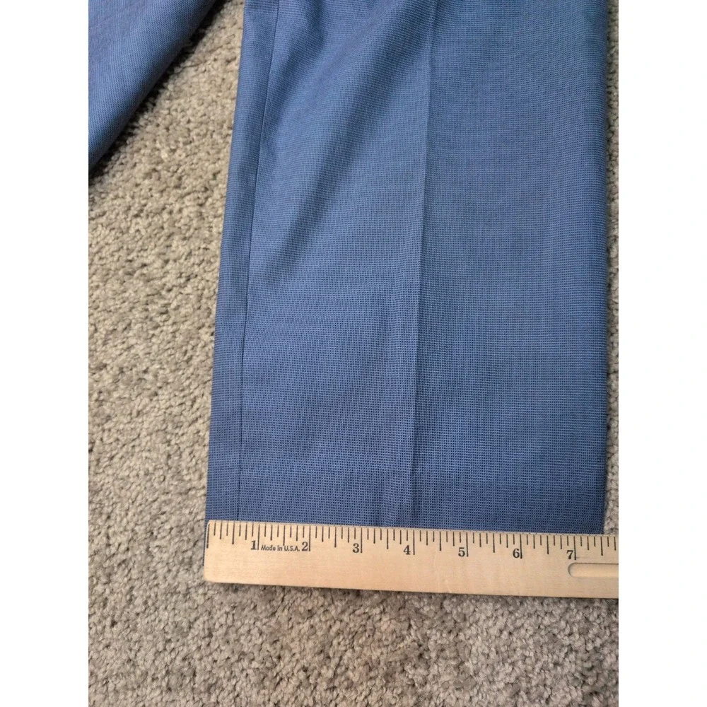 Banana Republic Slim‎ Fit Blue Micro Pattern Dress Pants Mens 33x32 Trousers